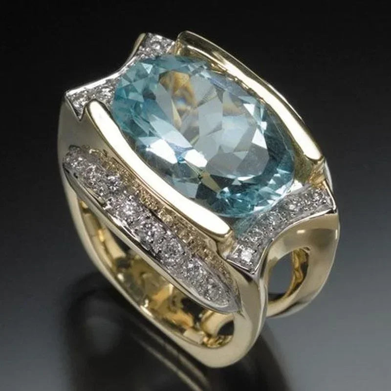 925 Sterling Silver Citrine Gemstone Ring