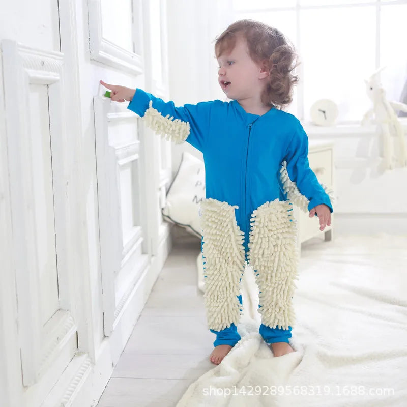 Baby Mop Rompers