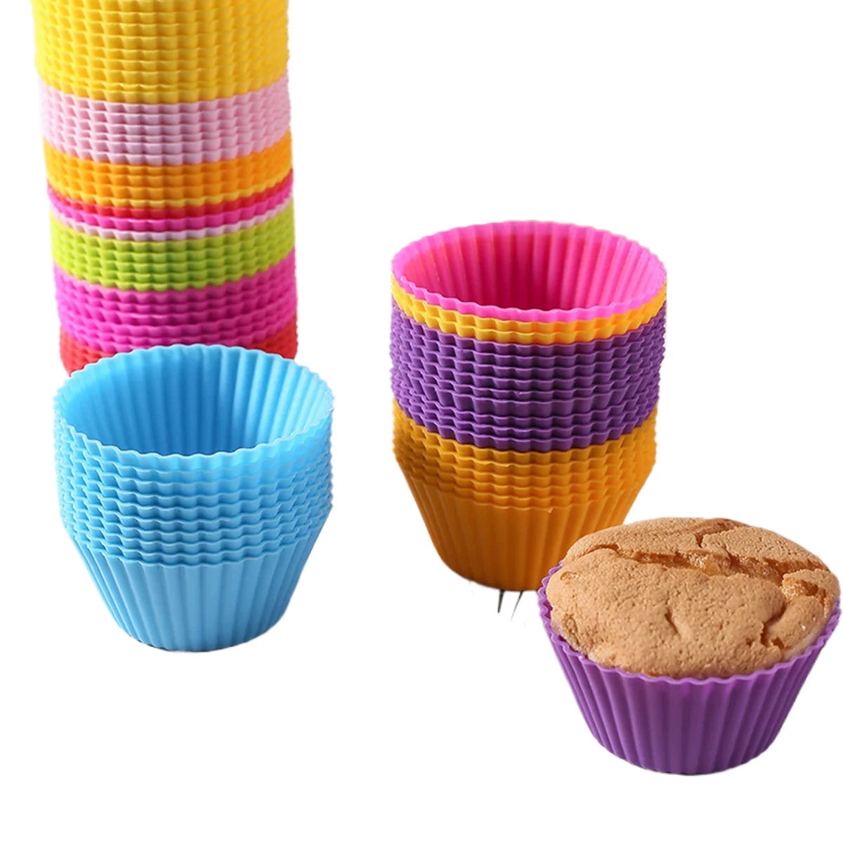 Colored Silicone Cupcake Liners