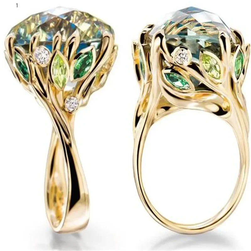 925 Sterling Silver Citrine Gemstone Ring