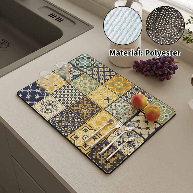 Super Absorbent Dish Drying Mat
