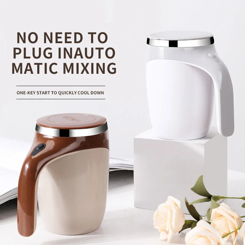 Rechargeable Magnetic Self-Stirring Coffee Mug