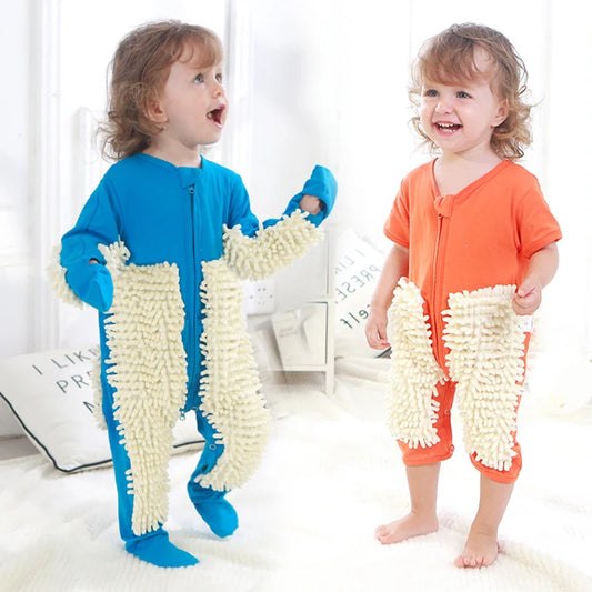 Baby Mop Rompers