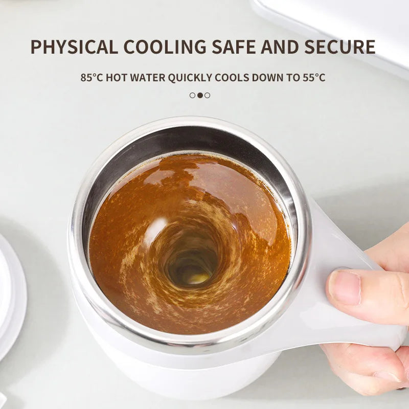Rechargeable Magnetic Self-Stirring Coffee Mug