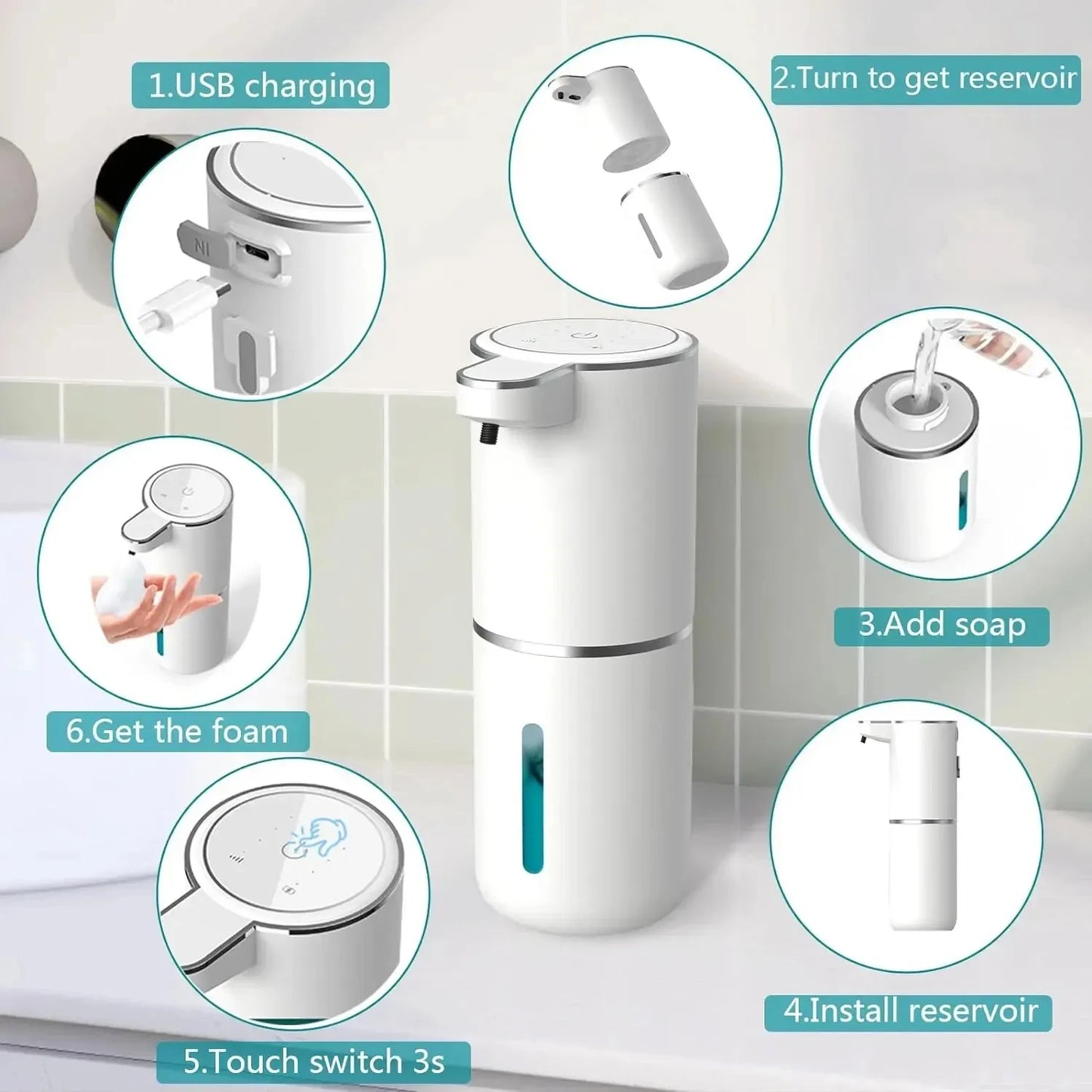 350ML Touchless Automatic Soap Dispenser