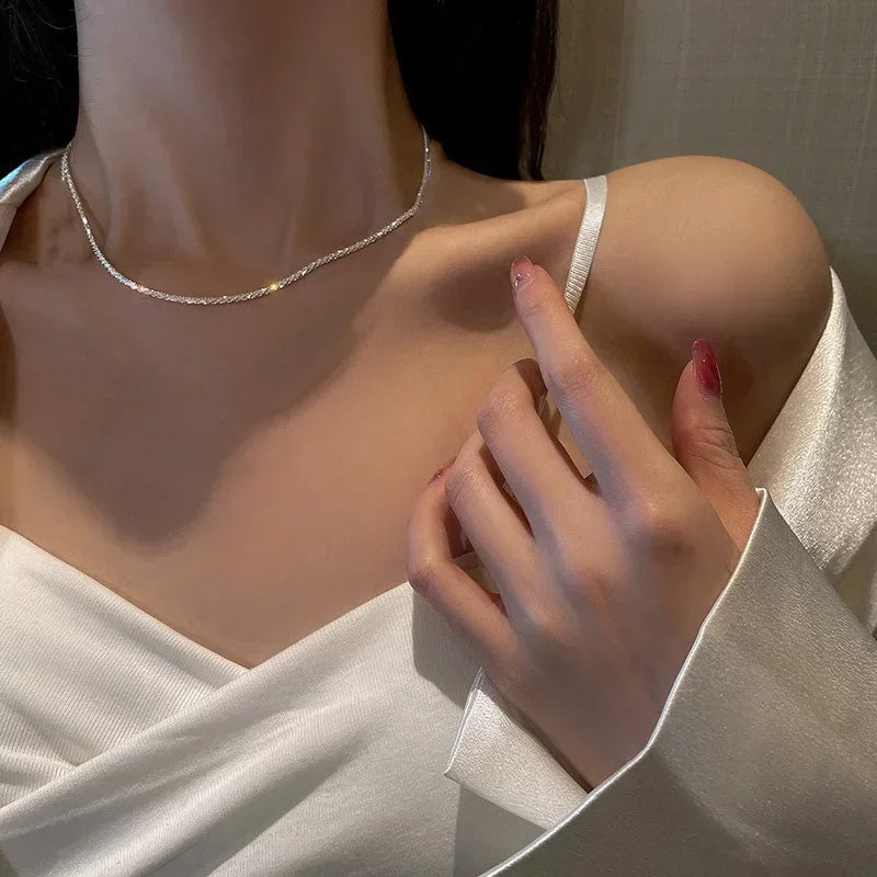 Sparkling Choker Necklace Fashion Jewelry