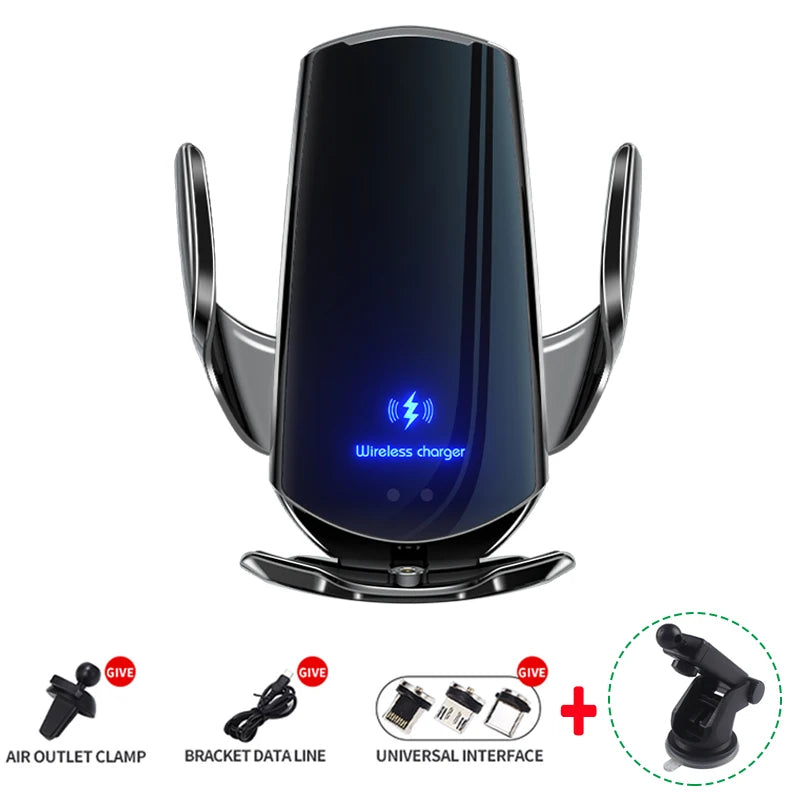 Automatic 15W Qi Car Wireless Charger