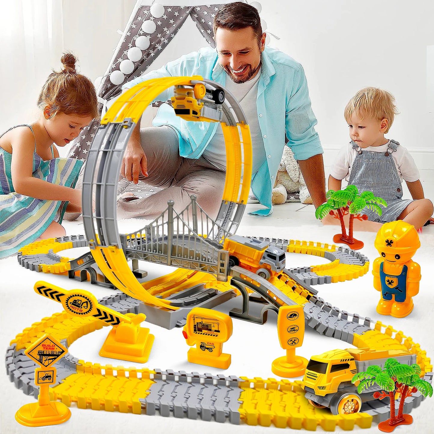 Magic Climbing Track with Engineering Car