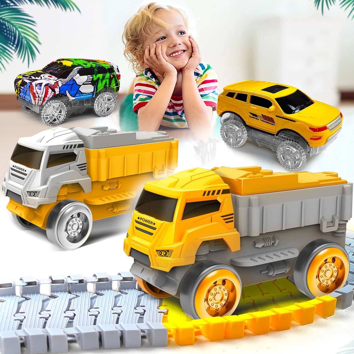Magic Climbing Track with Engineering Car