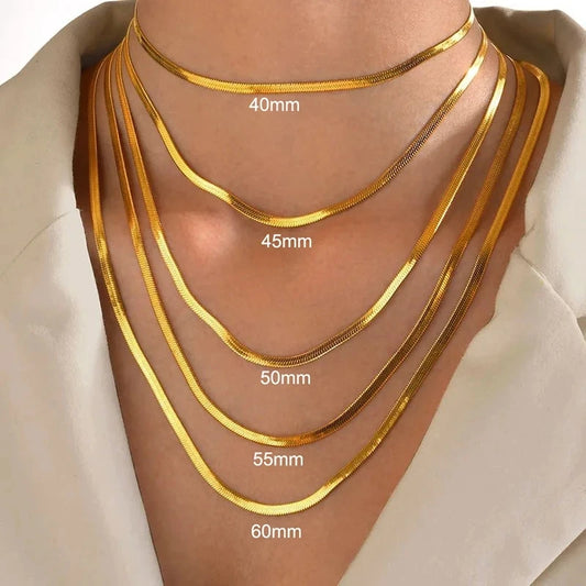 Snake Chain Women Choker Necklace