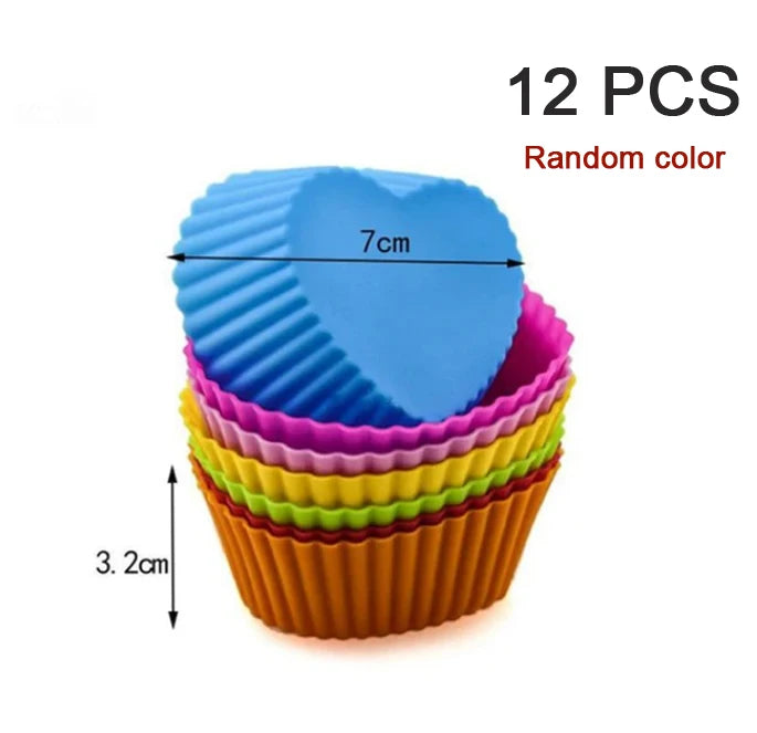 Colored Silicone Cupcake Liners