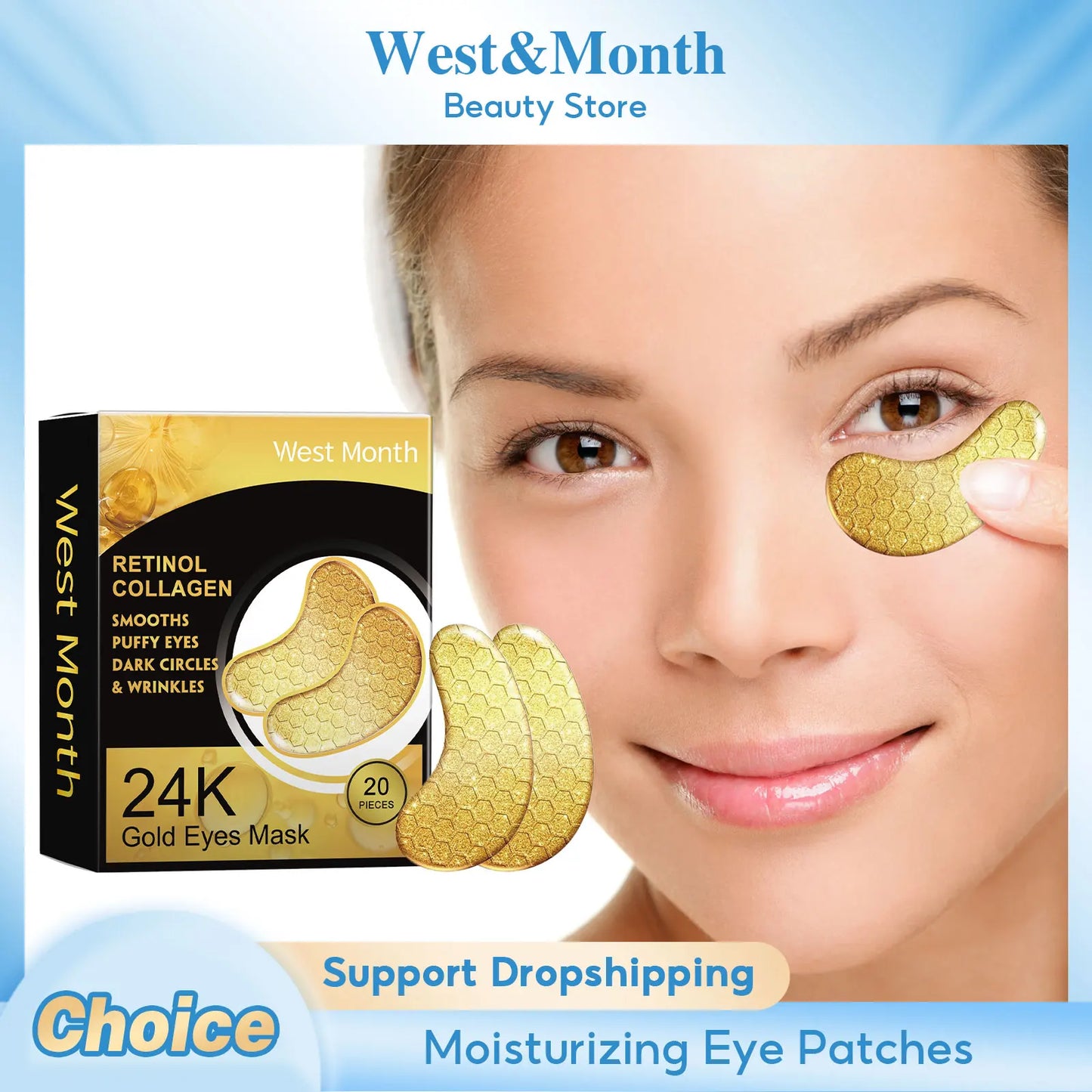24K Gold Mask Collagen Eye Mask