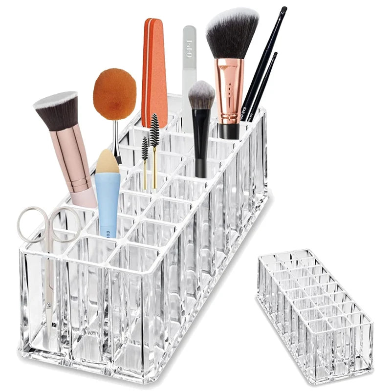 Acrylic Makeup Brush & Lipstick Organizer