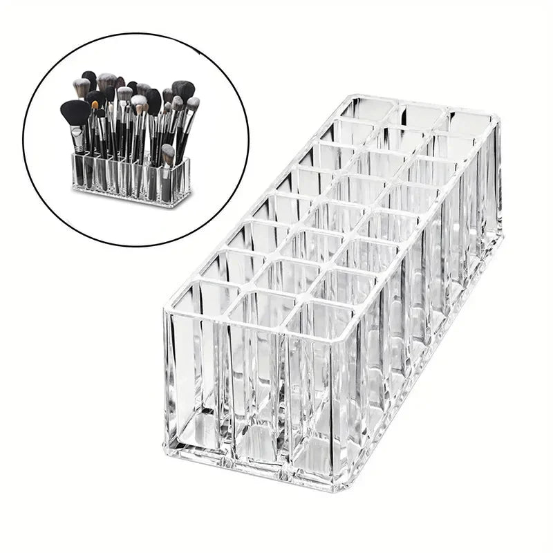 Acrylic Makeup Brush & Lipstick Organizer