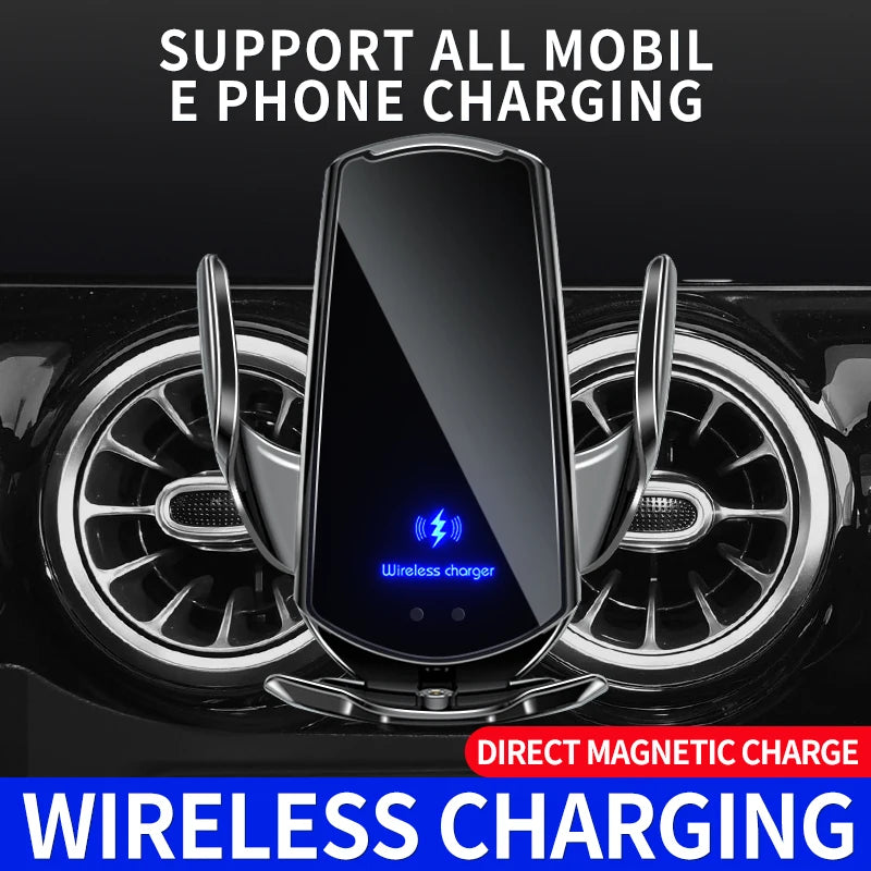 Automatic 15W Qi Car Wireless Charger