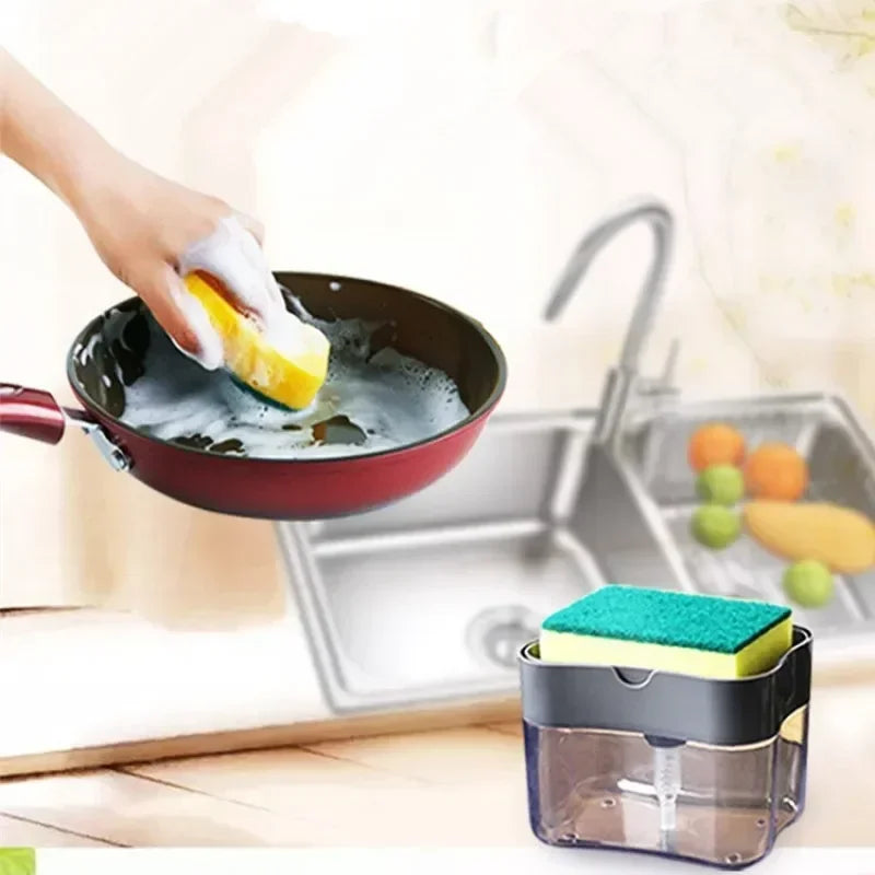 Soap Dispenser With Sponge Holder