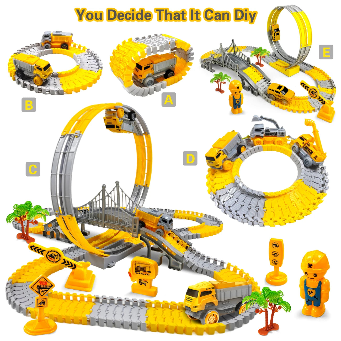 Magic Climbing Track with Engineering Car