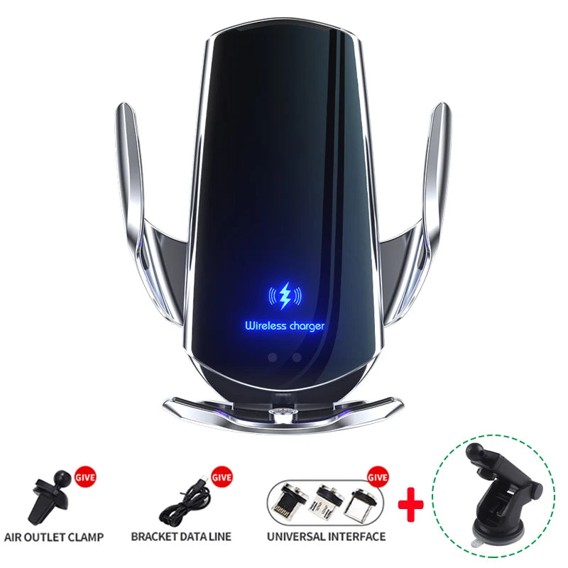 Automatic 15W Qi Car Wireless Charger