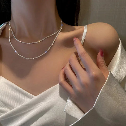 Sparkling Choker Necklace Fashion Jewelry