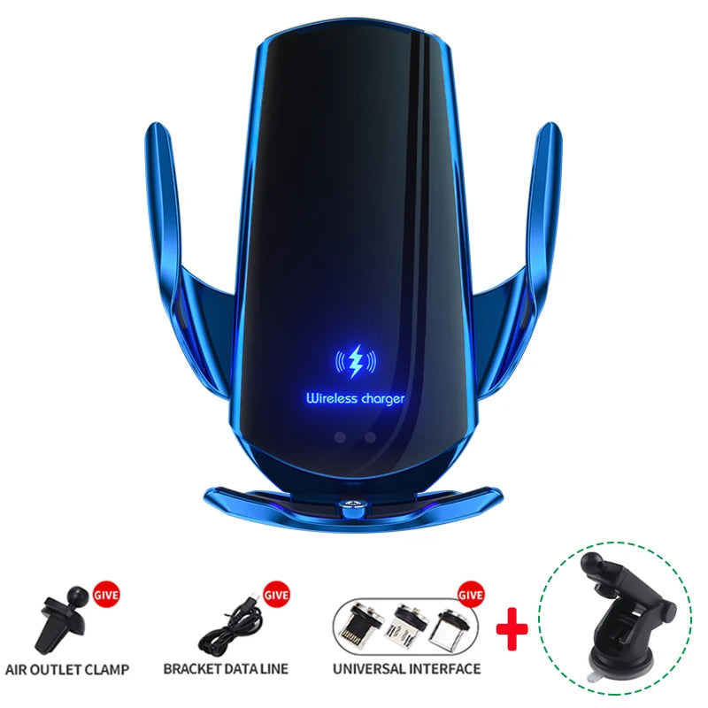 Automatic 15W Qi Car Wireless Charger